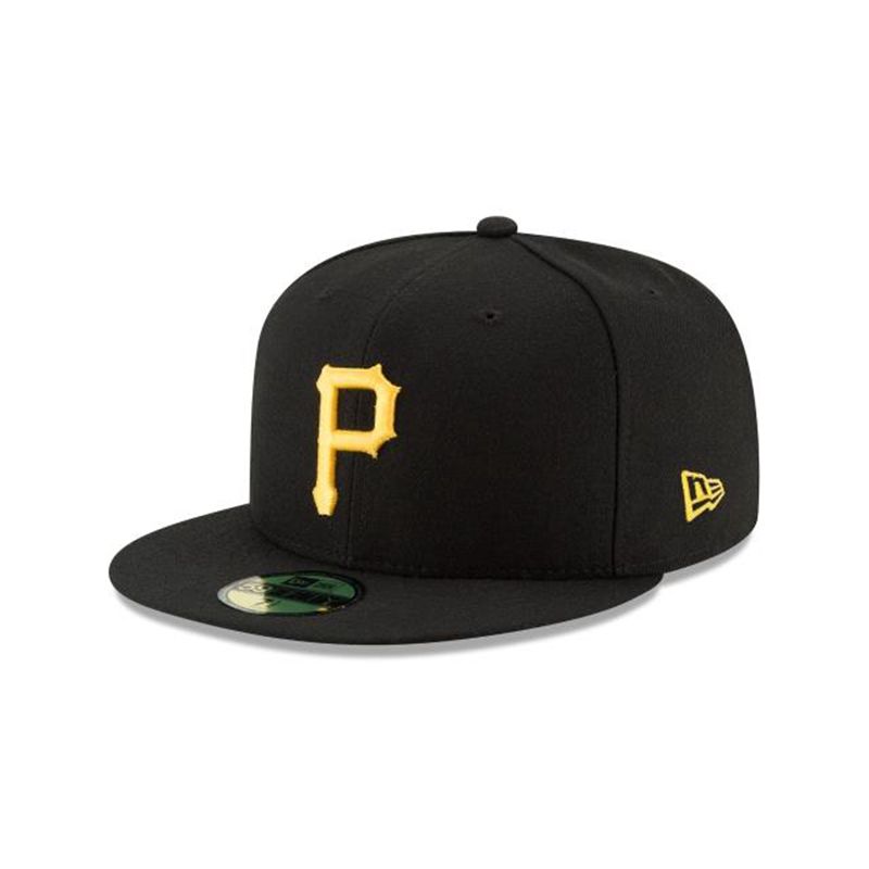 MLB Pittsburgh Pirates Authentic Collection 59Fifty Fitted (FXZ5228) - Black New Era Caps